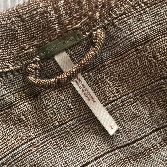 Free People distressed cloth motorcycle jacket - Picture 4 of 7